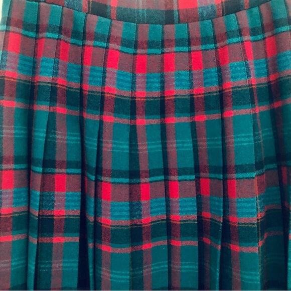 Vintage Pendleton Plaid Wool Skirt Midi Size 8 - Picture 3 of 7